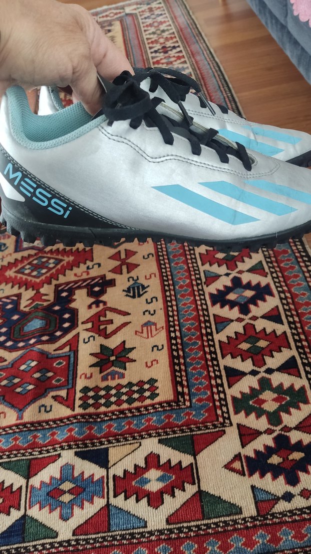 Bağcıklı Mavi Erkek Futbol Ayakkabısı - Görsel 2