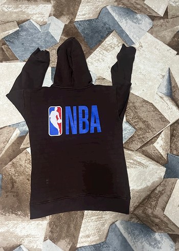 Siyah NBA Kapüşonlu Fermuarlı Sweatshirt - Görsel 3