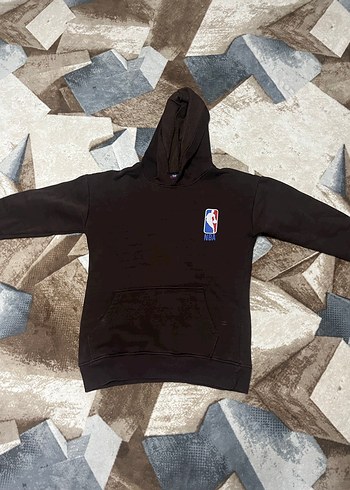 Siyah NBA Kapüşonlu Fermuarlı Sweatshirt - Görsel 7