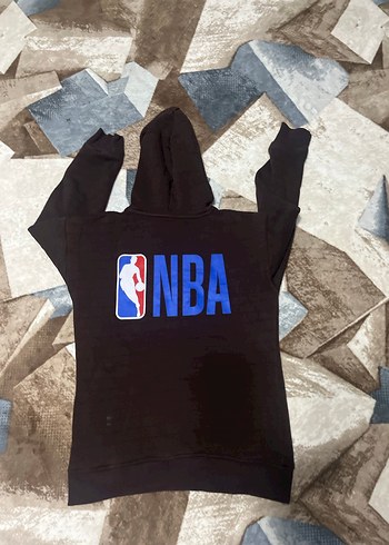 Siyah NBA Kapüşonlu Fermuarlı Sweatshirt - Görsel 2