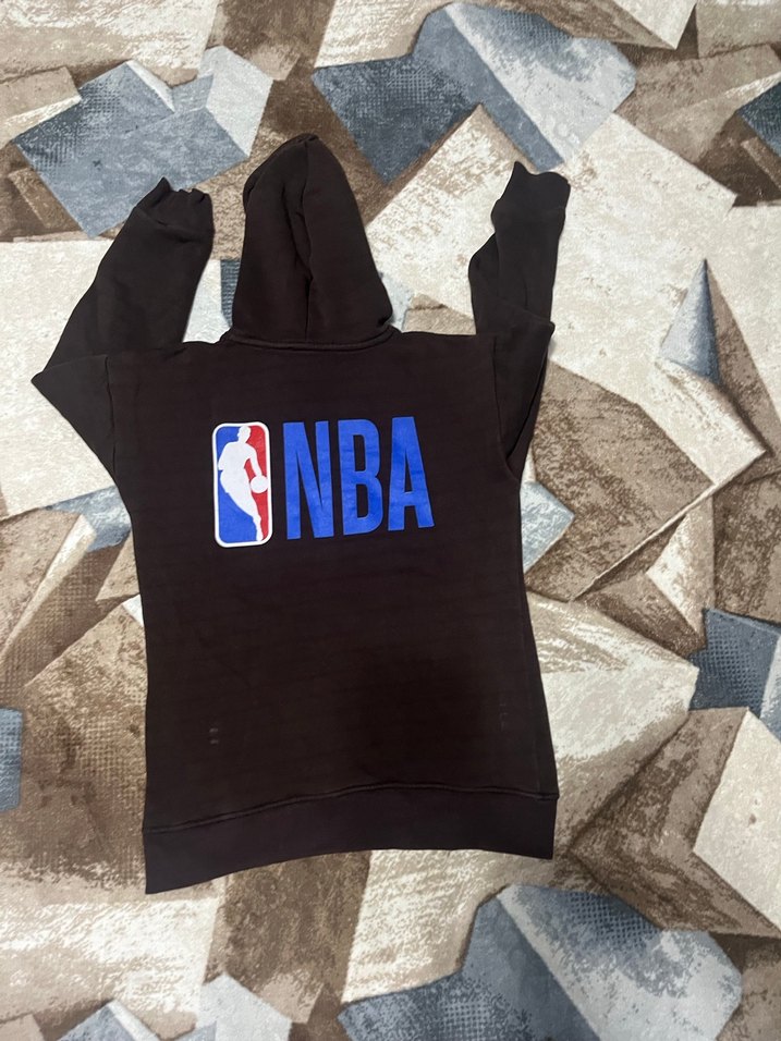Siyah NBA Kapüşonlu Fermuarlı Sweatshirt - Görsel 4