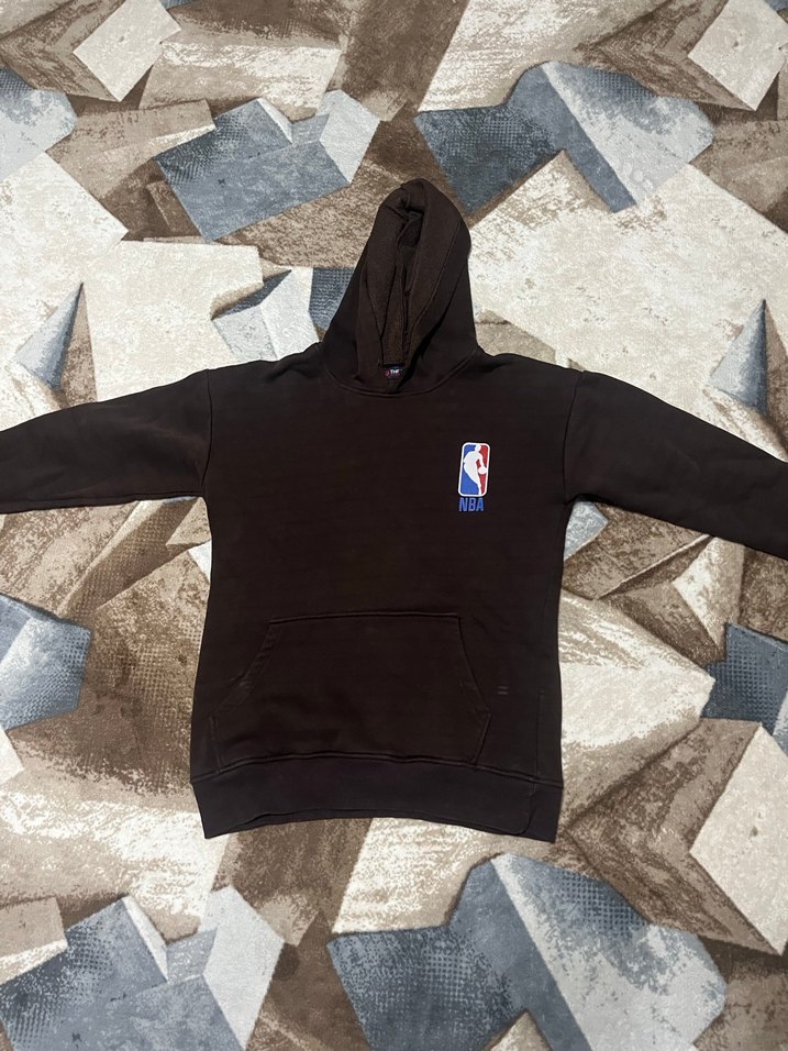 Siyah NBA Kapüşonlu Fermuarlı Sweatshirt - Görsel 5