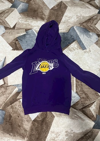 Mor Kapüşonlu Fermuarlı Kadın Sweatshirt - Görsel 3