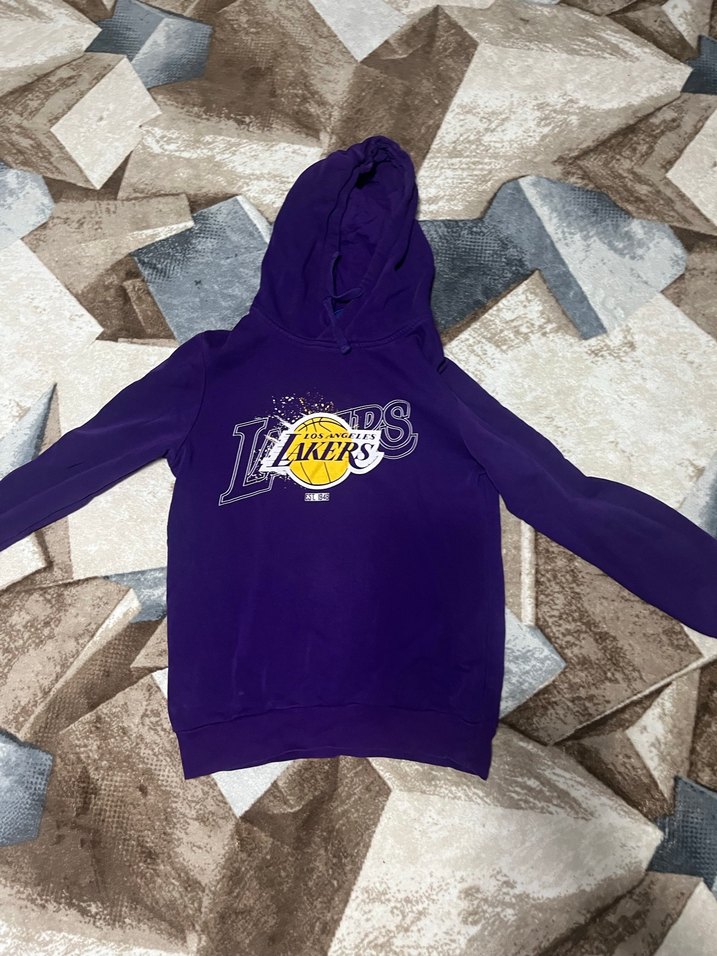 Mor Kapüşonlu Fermuarlı Kadın Sweatshirt - Görsel 3