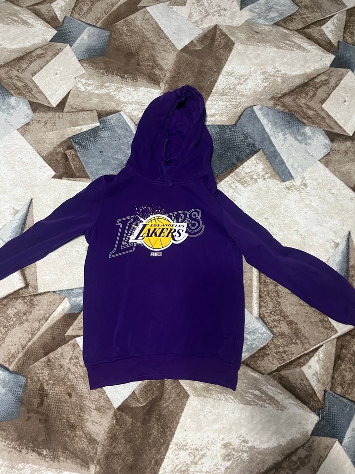 Mor Kapüşonlu Fermuarlı Kadın Sweatshirt - Görsel 5