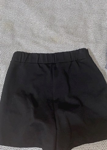 m Beden siyah Renk Düğmeli Siyah Mini Etek