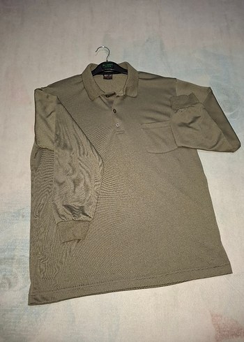 l Beden Gri Erkek Uzun Kollu Polo Tişört