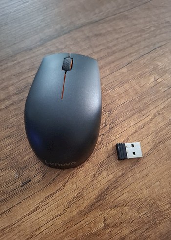  Beden Lenovo Kablosuz Turuncu ve Siyah Mouse