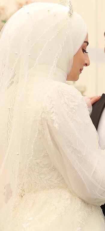 Tesettür Nisanur gelinlik - Görsel 4