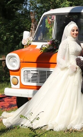 Tesettür Nisanur gelinlik - Görsel 7