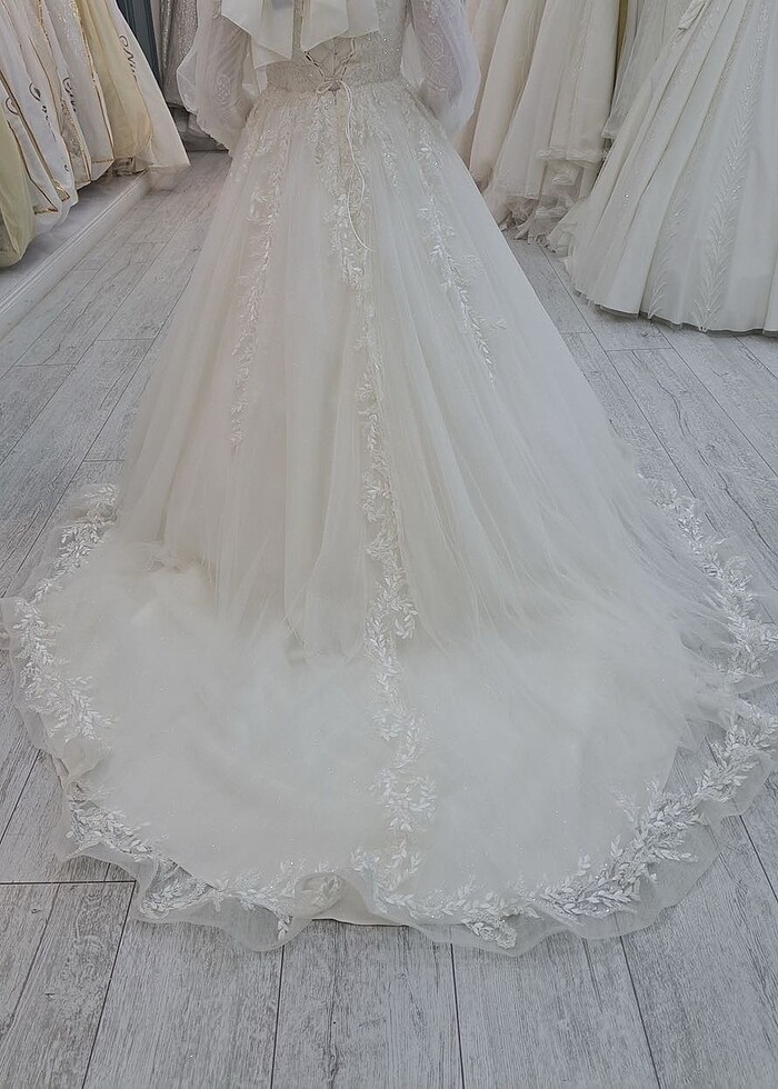 Tesettür Nisanur gelinlik - Görsel 5