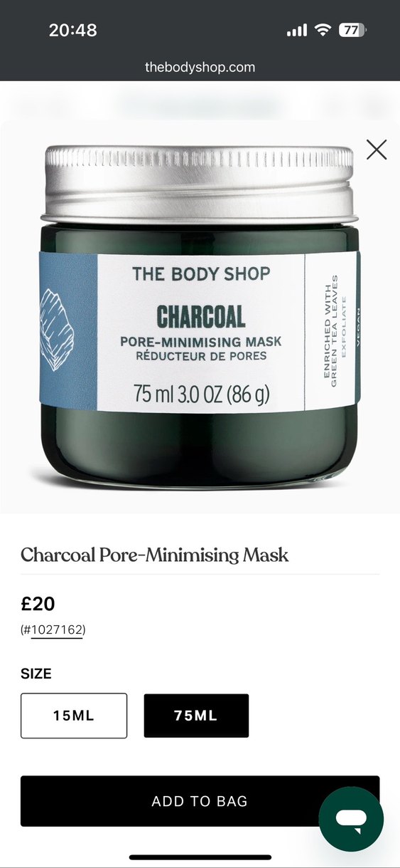 The Body Shop Himalaya Charcoal Arındırıcı Maske 75ml - Görsel 5