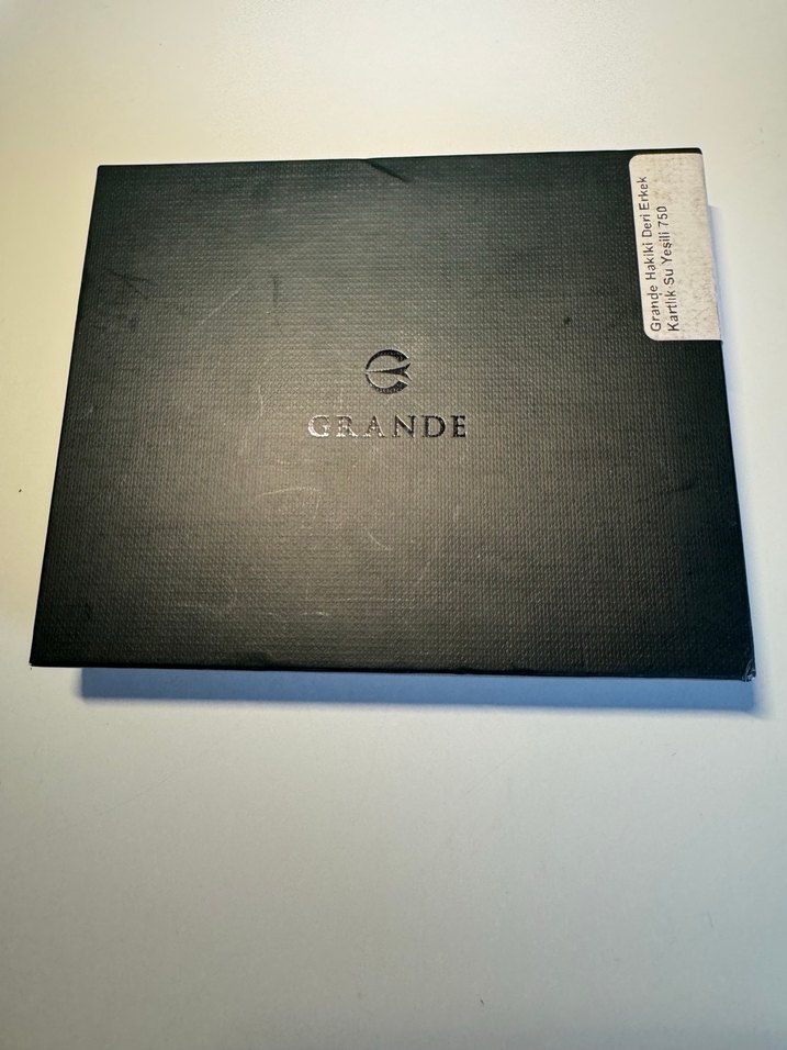 Grande hakiki deri cüzdan/kartlık su yeşili - Görsel 5