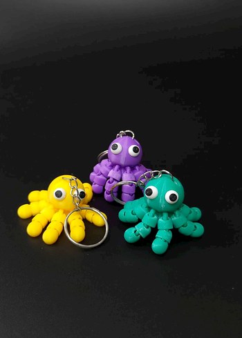 Renkli Zincir Detaylı Gotik Kadın Anahtarlık - Görsel 7