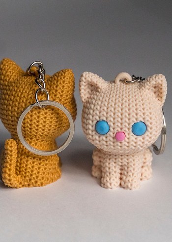 Renkli Zincir Detaylı Gotik Kadın Anahtarlık - Görsel 6