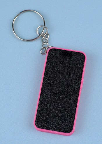 Renkli Zincir Detaylı Gotik Kadın Anahtarlık - Görsel 8