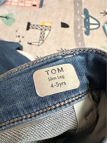 4 Yaş Beden Tom Sporty İndigo Mavi Jeans Pantolon