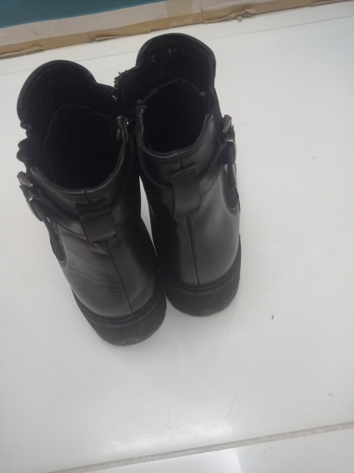 Desa marka siyah Deri Tokalı Kadın Bot - Görsel 5