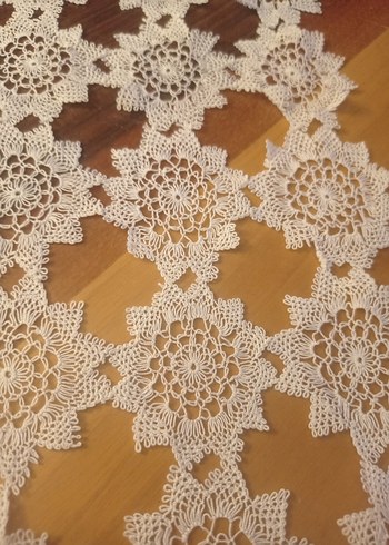 El Yapımı iğne oyası salon takımı - Görsel 4