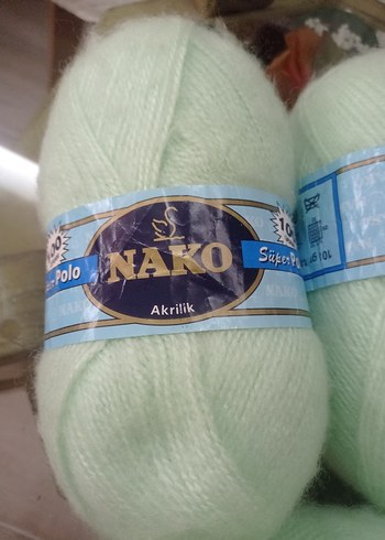 fıstık yeşili el örgüsü hırka ipleri ile - Görsel 3