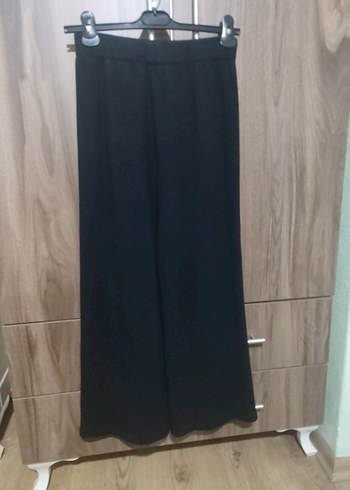 ADAMO Kadın Siyah Pilili Kumaş Pantolon