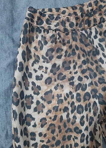 Zara Leopar desenli pantolon