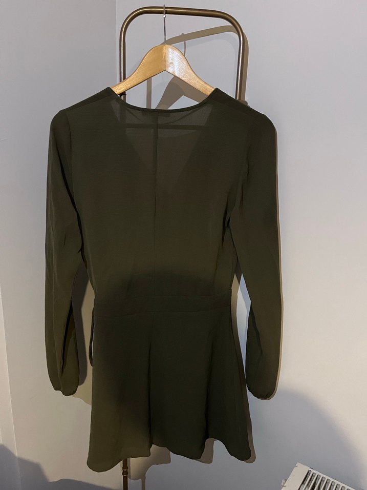 Haki Anvelop Mini Elbise - Görsel 2