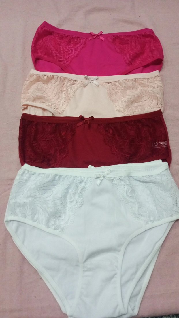 Pastel Renkli Midi Kadın Külot Seti - Görsel 3