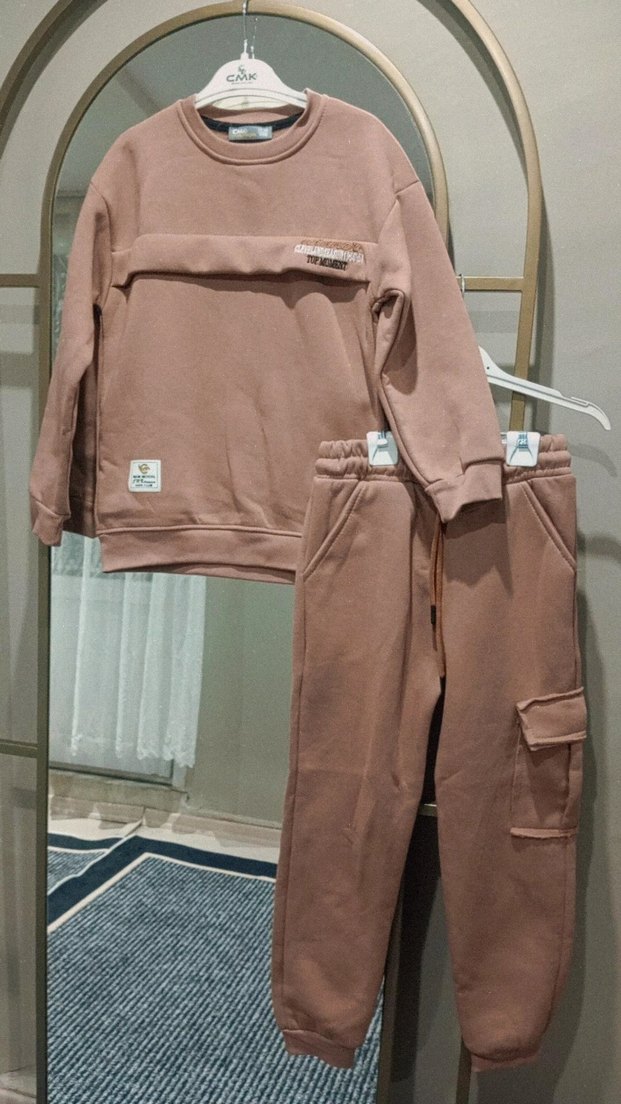 Erkek Kahverengi Rahat Eşofman Takımı - Görsel 2