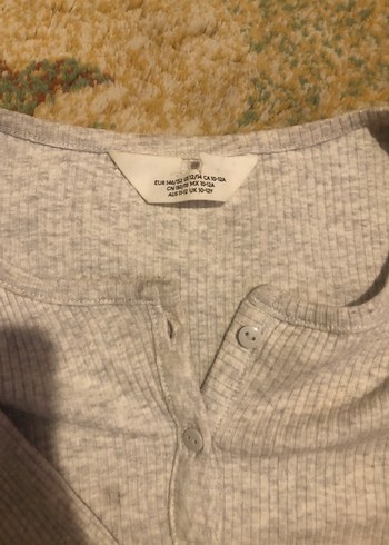 Gri Düğmeli Uzun Kollu Kız Hırka - Görsel 3