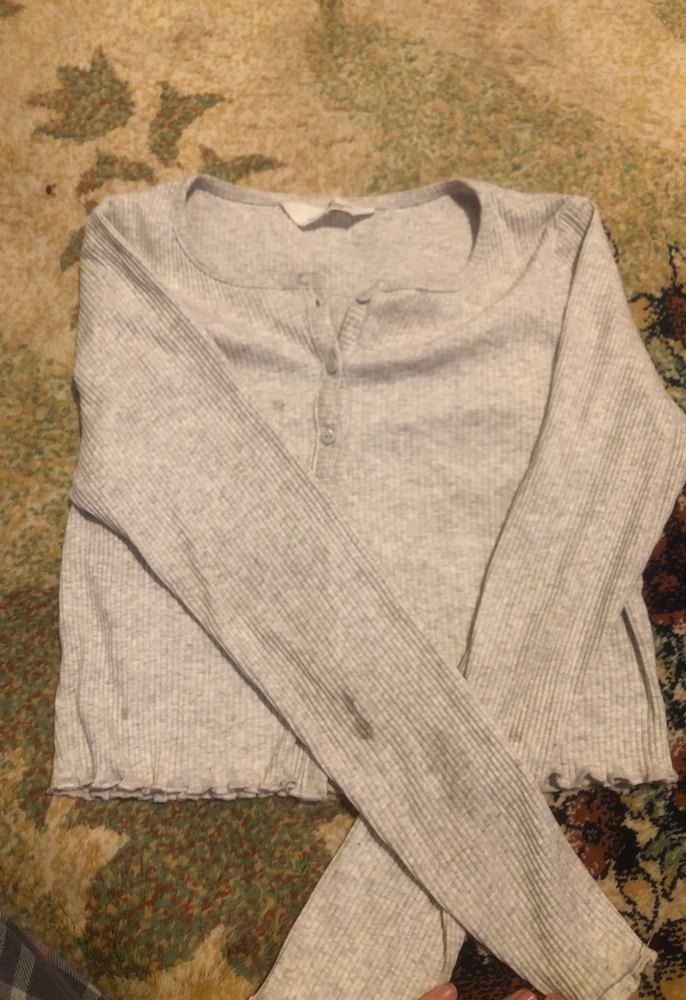 Gri Düğmeli Uzun Kollu Kız Hırka - Görsel 2