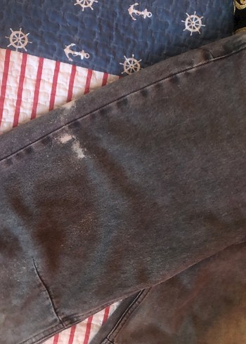 Gri Kadın Bol Kesim Midi Kot Pantolon - Görsel 3