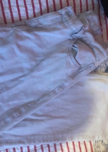 Gri Bol Kesim Denim Pantolon - Görsel 4