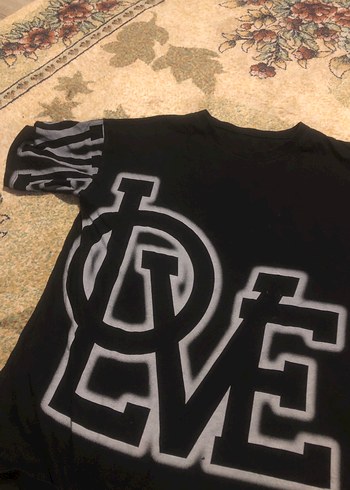 Rock Punk Tarz Siyah Baskılı tişört - Görsel 2