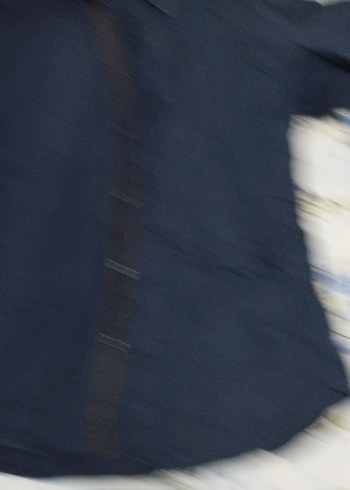 Lacivert Keten Erkek Gömlek - Görsel 2