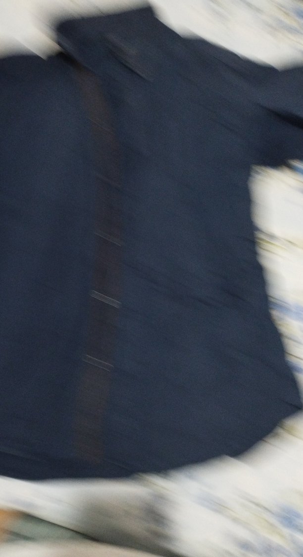 Lacivert Keten Erkek Gömlek - Görsel 2