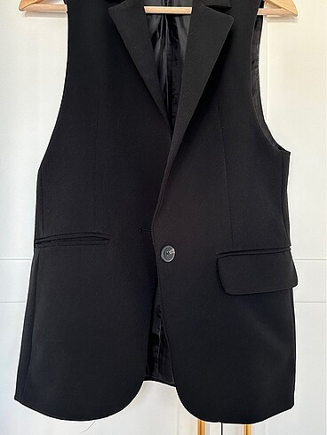 xs Beden siyah Renk Stradivarius Blazer Yelek