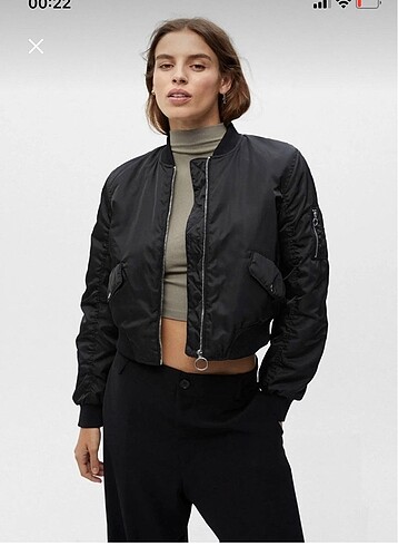 l Beden siyah Renk PULL&BEAR BOMBER CEKET