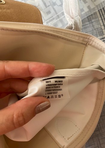  Beden beyaz Renk Bej Longchamp