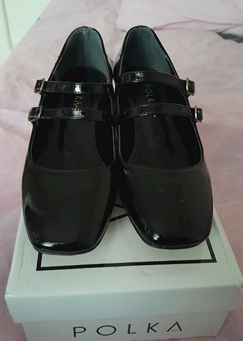 Tokalı Siyah Mary Jane Ayakkabi - Görsel 3