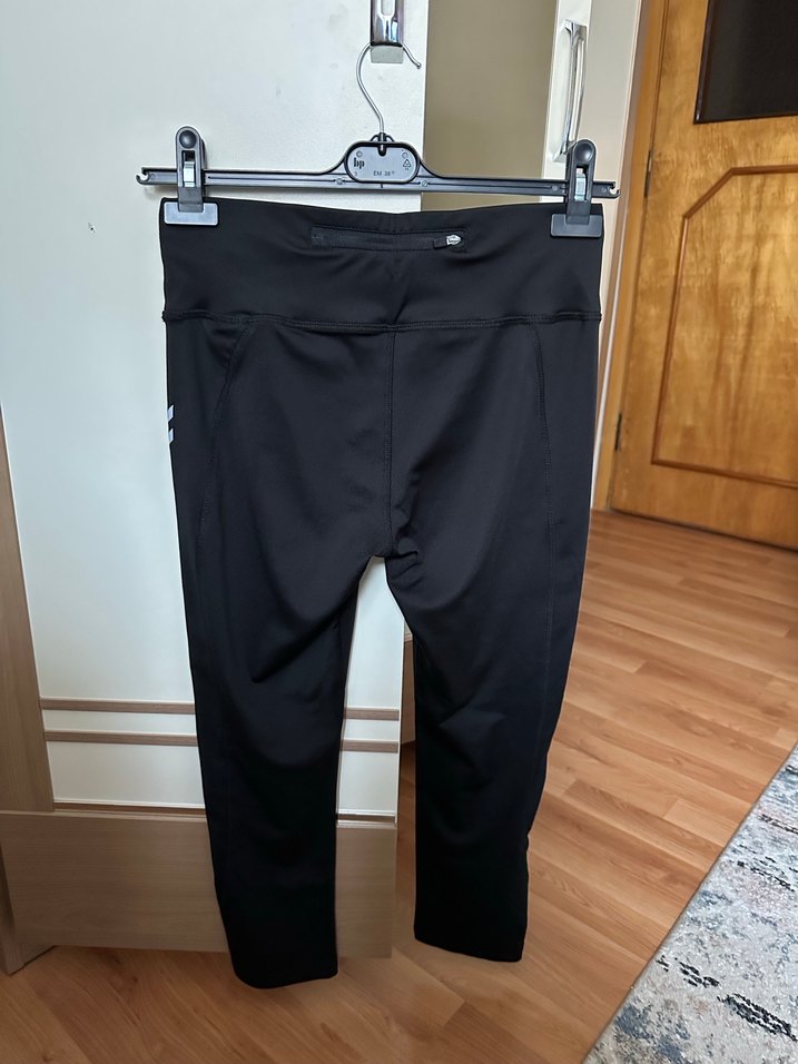 Siyah Kemerli Kadın Spor Tayt - Görsel 2