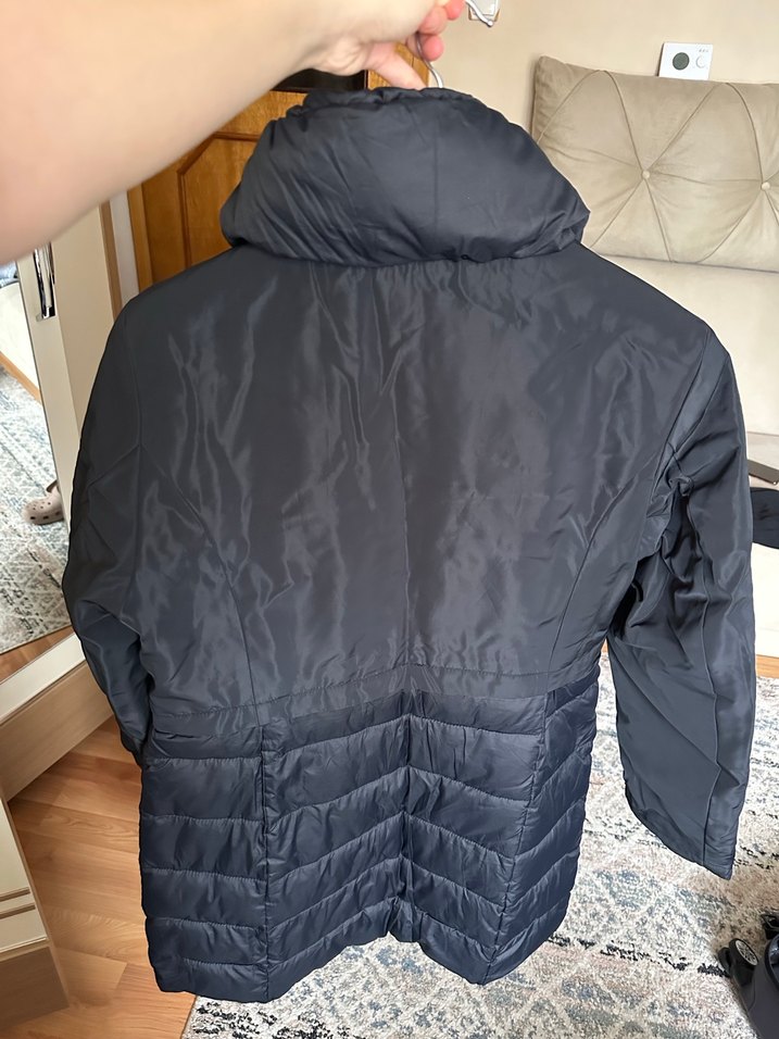 Kadın lacivert Fermuarlı Mont - Görsel 2