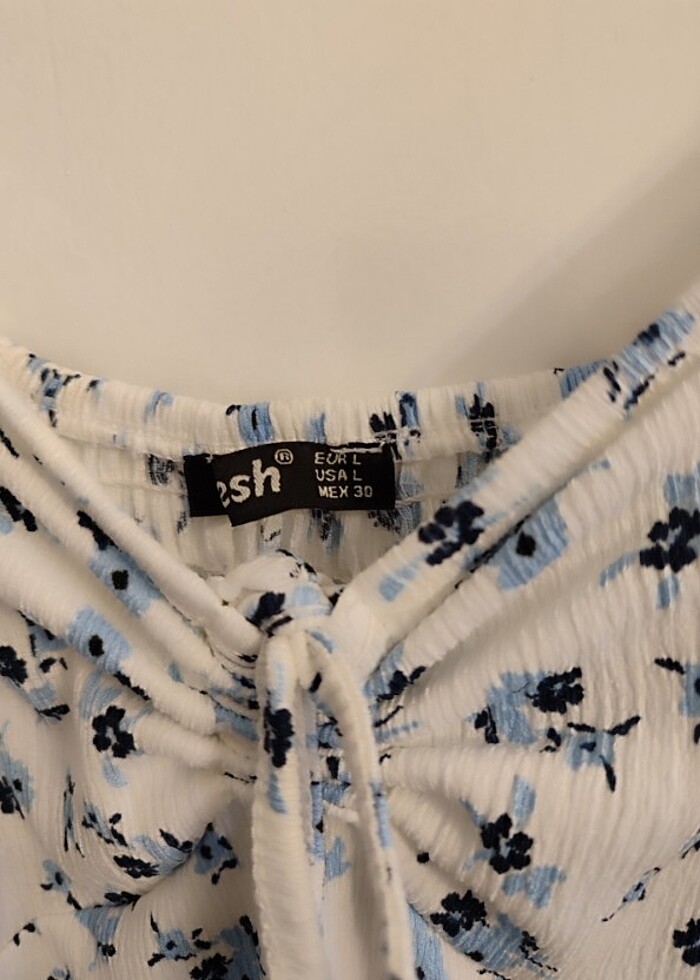 Beyaz mavi elbise - Görsel 2