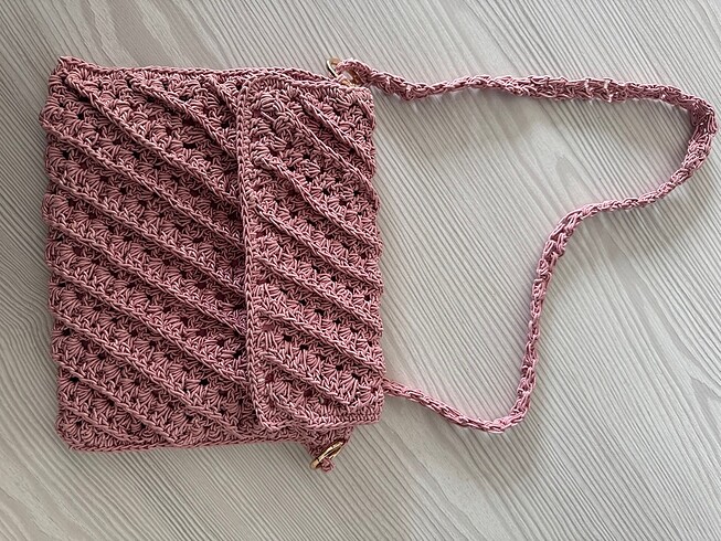 Pembe Hasır Çanta