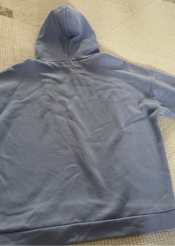 xl Beden gri Renk Gri Kapüşonlu Rahat Kesim Sweatshirt