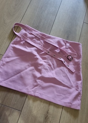 Pembe Kemerli Mini Etek - Görsel 2