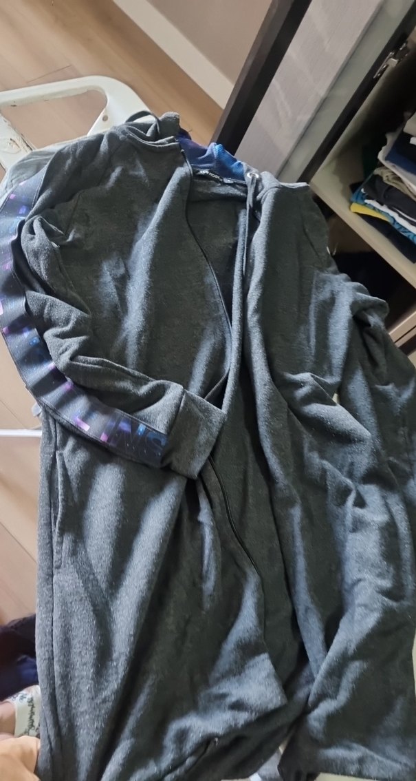 Gri Fermuarlı Erkek Polar Sweatshirt - Görsel 3