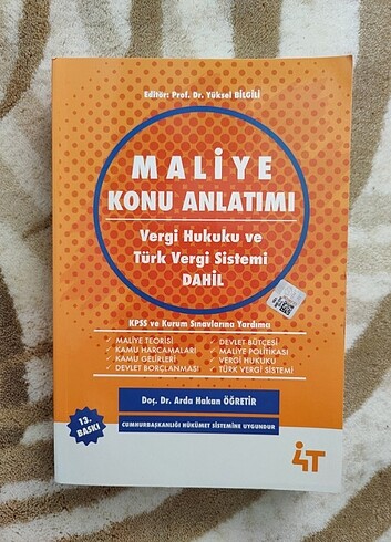 Maliye Konu Anlatımı - Doç. Dr. Arda Hakan Öğretir 