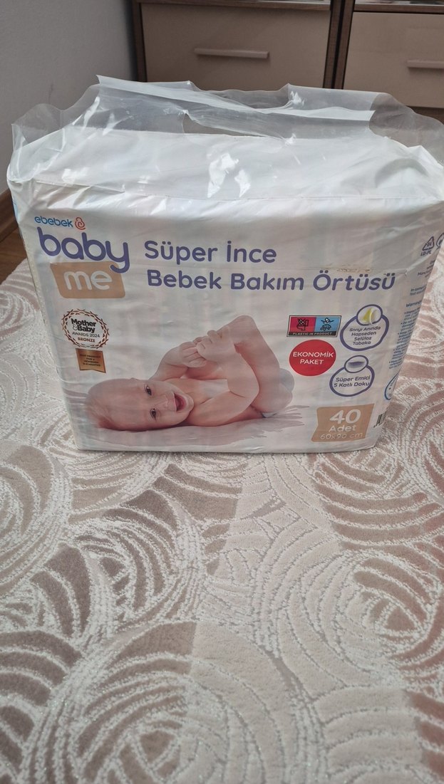 Ekonomi Paket Süper İnce Bebek Bakım Örtüsü 40'lı - Görsel 2