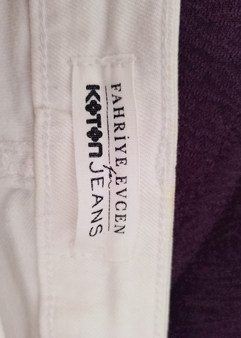 27 Beden Beyaz Regular Fit Kot Pantolon